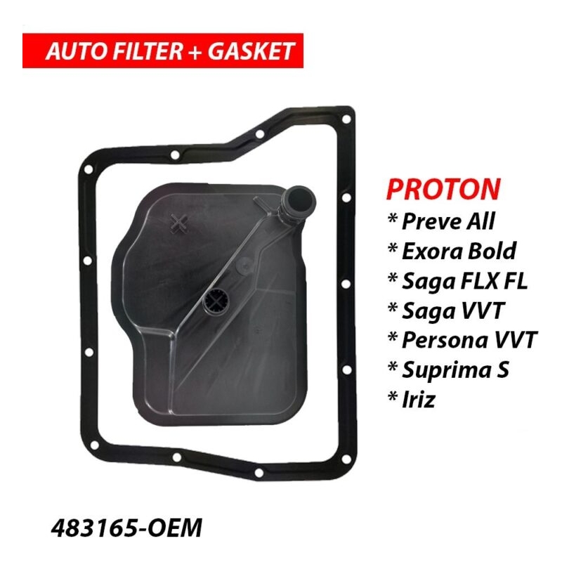 Proton Saga Flx , Preve , Exora Bold , Suprima S & Persona Vvt Auto Transmission Filter & Gasket Atf