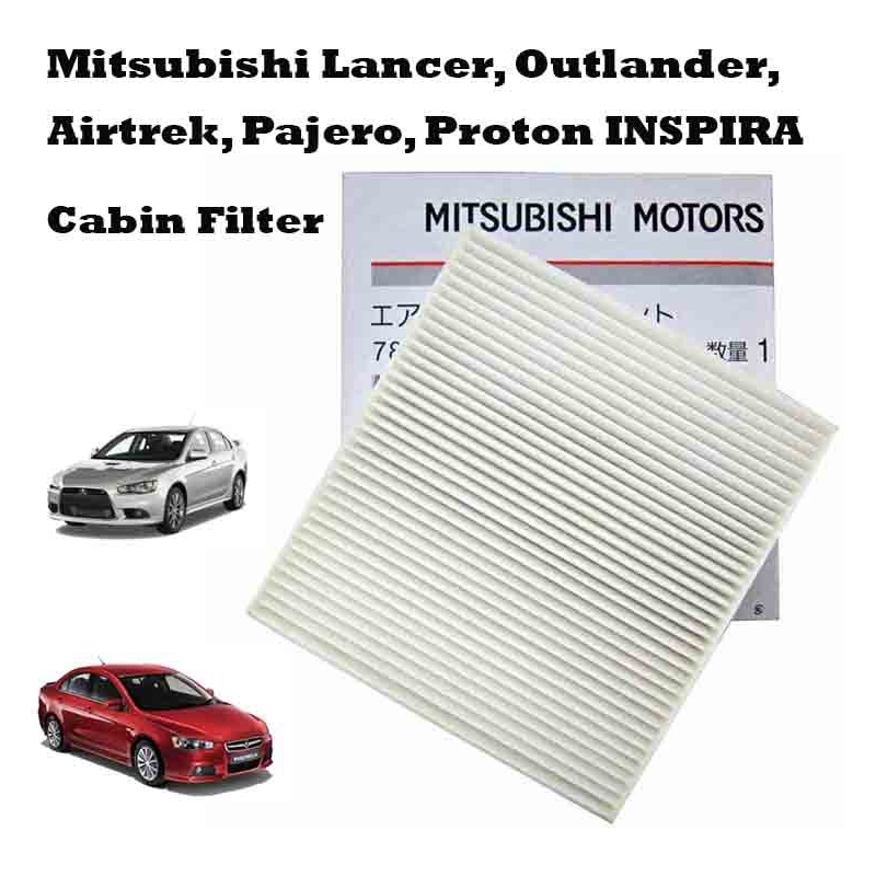 Mitsubishi Lancer , Inspira , Airtrek , Outlander Active Carbon Charcol Cabin Filter