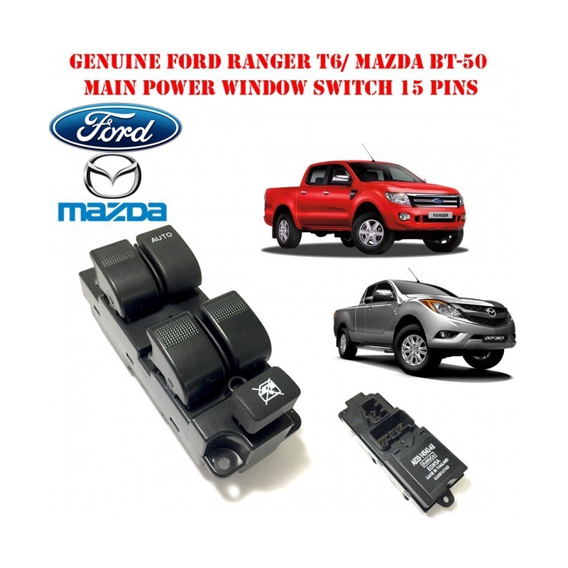 ORIGINAL FORD RANGER T6 AND MAZDA BT50 POWER WINDOW MAIN SWITCH