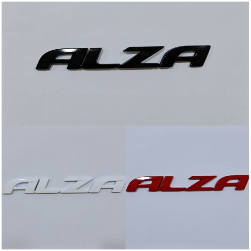 PERODUA ALZA CAR AUTO RACING LOGO EMBLEM STICKER / WORD EMBLEM - ALZA