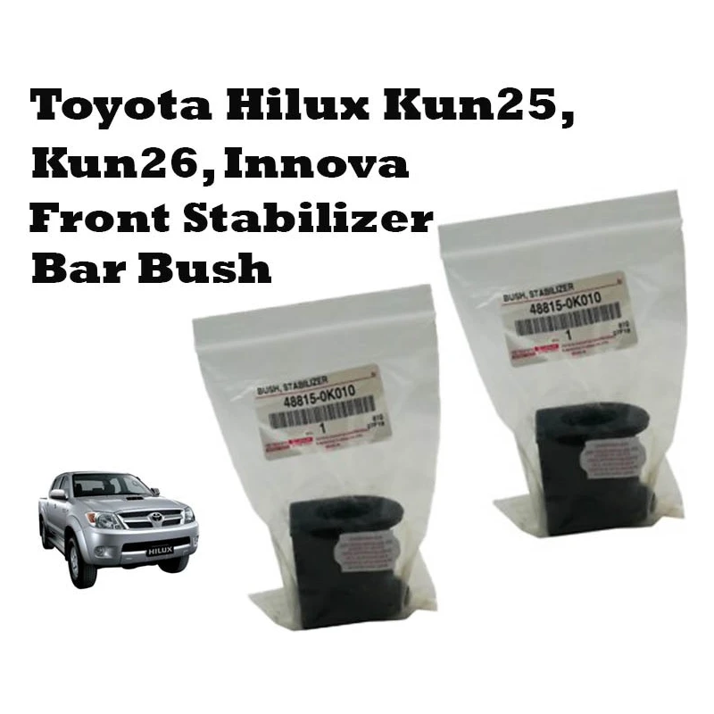 1PAIR ORIGINAL FRONT STABILIZER BAR BUSH TOYOTA HILUX KUN25 KUN26 & FORTUNER INNOVA
