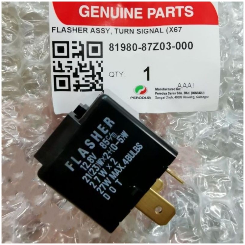 Perodua Kancil , Kenari & Kelisa Denso Flasher Relay & Turn Signal Switch (Oem)