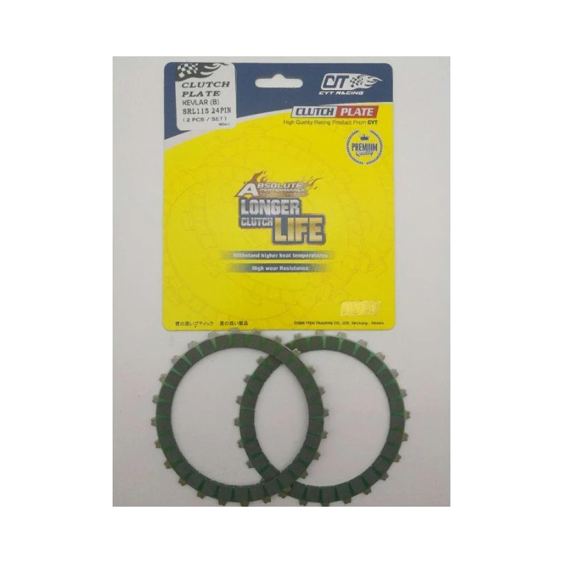 CYT RACING YAMAHA SRL115 24PIN RACING KEVLAR CLUTCH PLATE ( 2PCS /SET )