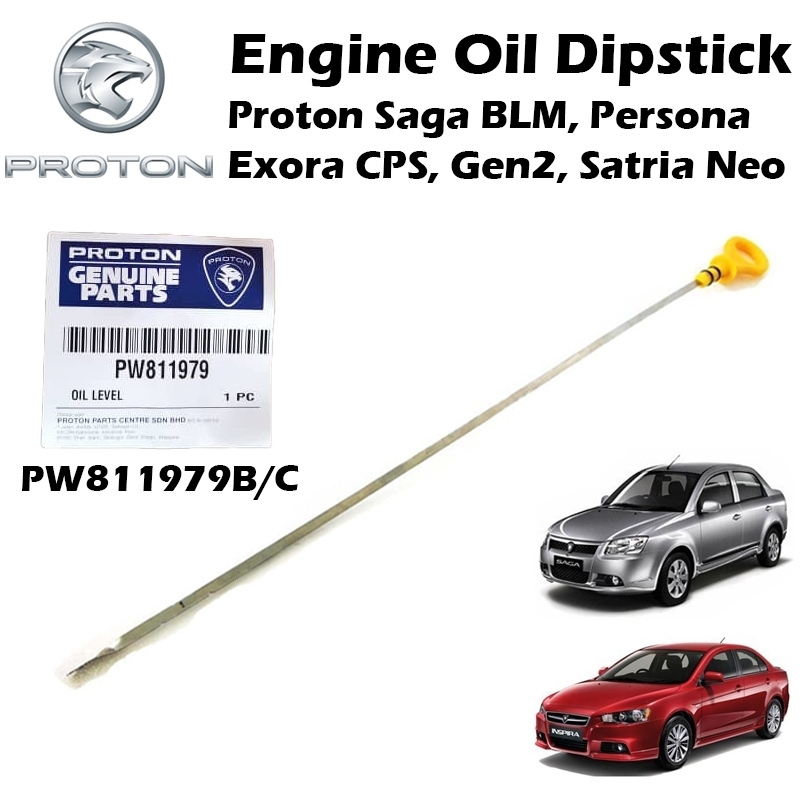 Proton Engine Oil Level Gauge Dipstick For Saga BLM Persona Exora CPS Gen2 Satria Neo (PW811979B/C)