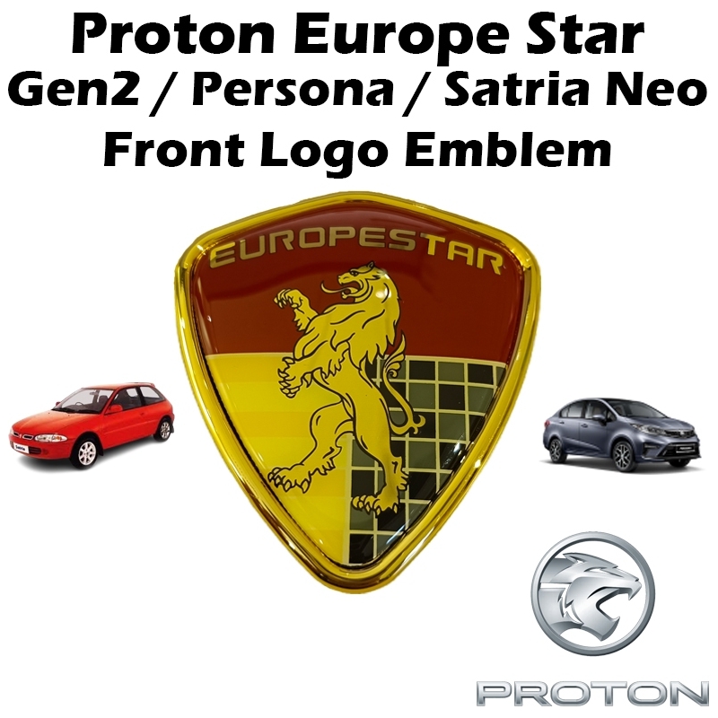 Proton Europe Star Gen2 / Persona / Satria Neo Front Logo Emblem