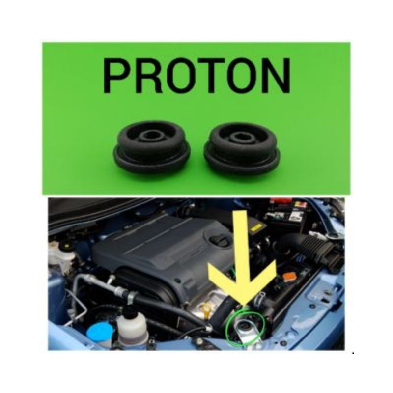 Proton Blm Persona Waja / Blm / Exora / Persona Radiator Mount Bush With Bracket Upper & Lower Set