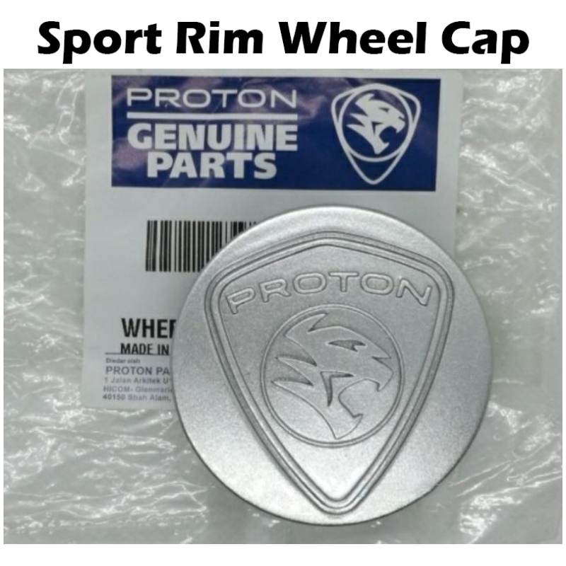 Original Proton Sport Rim Wheel Cap Silver for Iriz Waja Saga BLM FL FLX Preve Persona Gen2 Satria Neo Campro