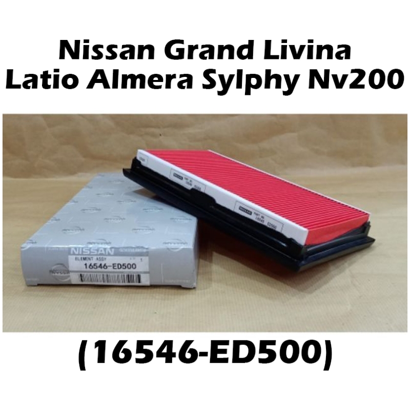 Engine Air Filter / Penapis Udara Enjin For Nissan Grand Livina, Latio, Almera, Sylphy, NV200 (16546-ED500)