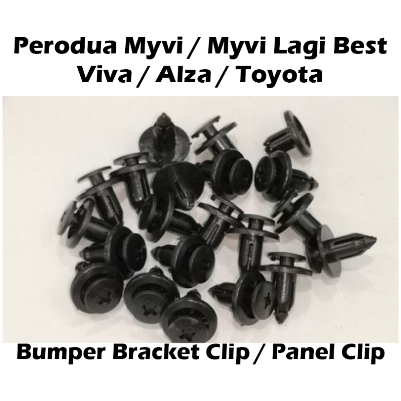 Perodua Myvi / Myvi Lagi Best / Viva / Alza / Toyota Bumper Bracket Clip Panel Clip OEM