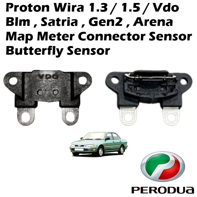 Proton Wira 1.3/1.5 VDO Saga BLM Satria Gen2 Arena Map Meter Connector & Butterfly Sensor