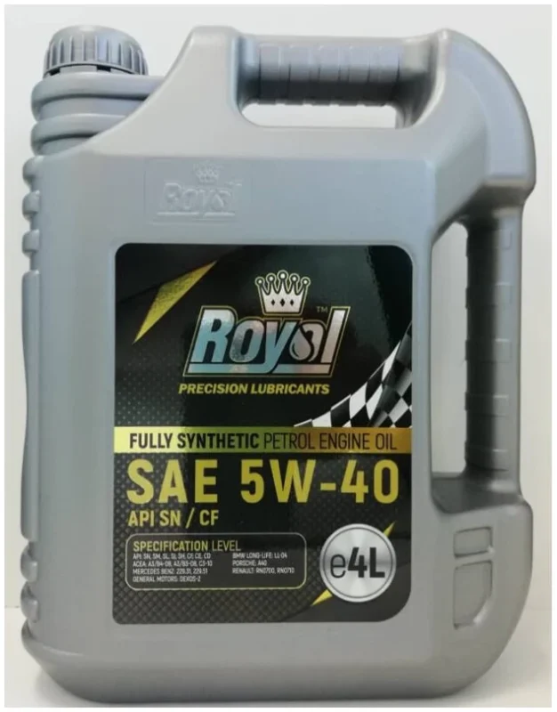 Royal Fully Synthetic Petrol Engine Oil SAE 5W-40 API-SN/CF 4L