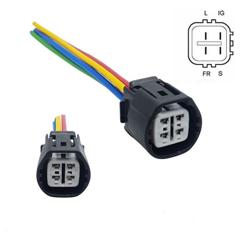 PERODUA VIVA, KELISA & KENARI THROTTLE BODY SWITCH SOCKET CONNECTOR WITH HARNESS WIRE (4PIN )