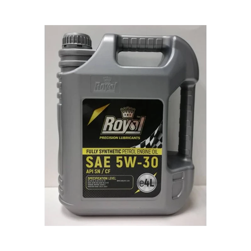5W-30 Royal Fully Synthetic Petrol Engine Oil SAE 5W-30 API-SN/CF 4L