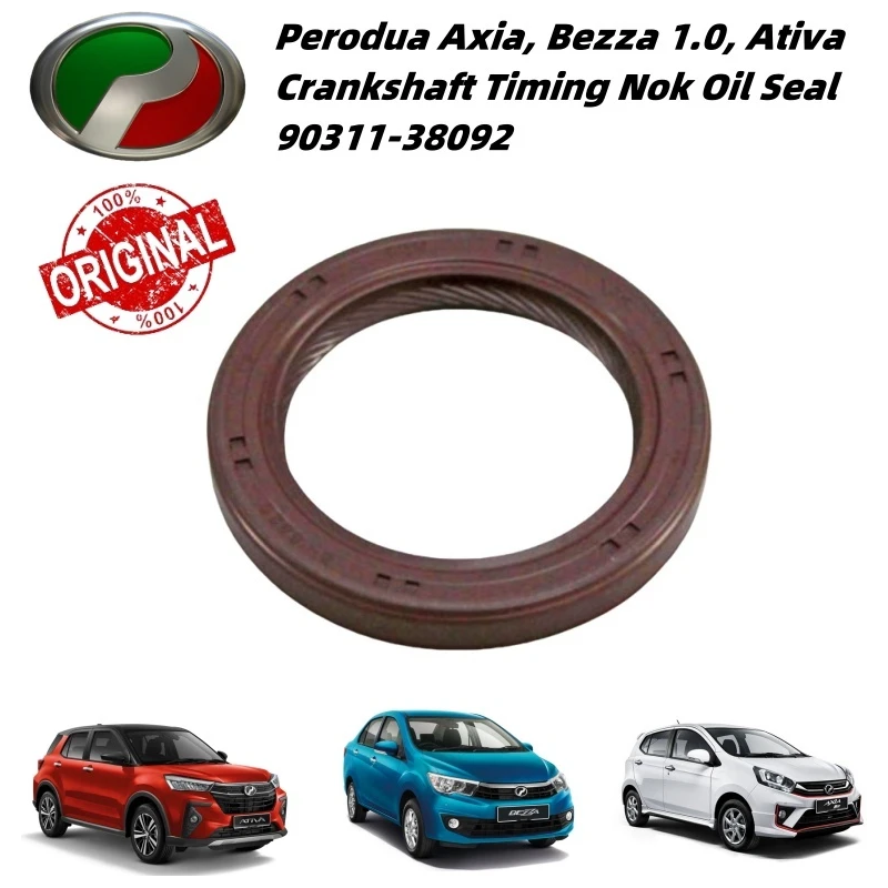 Perodua Geniune Axia, Bezza 1.0, Ativa Crankshaft Timing Nok Oil Seal