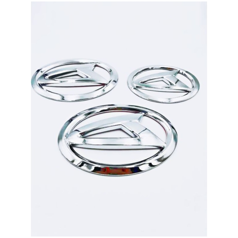 DAIHATSHU MYVI NEW/AXIA /BEEZA /ALZA FRONT & REAR GRILLE CHROME LOGO EMBLEM