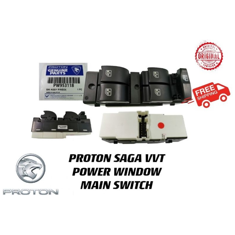 Proton Genuine Saga vvt Power Window Main Switch (No Auto Spec & Auto Up Down Spec )