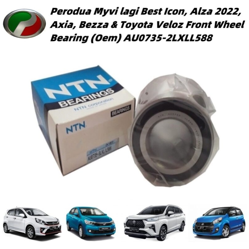 Perodua Ntn Myvi lagi Best, Alza 2022, Axia, Bezza & Toyota Veloz Front Depan Wheel Bearing (Oem)