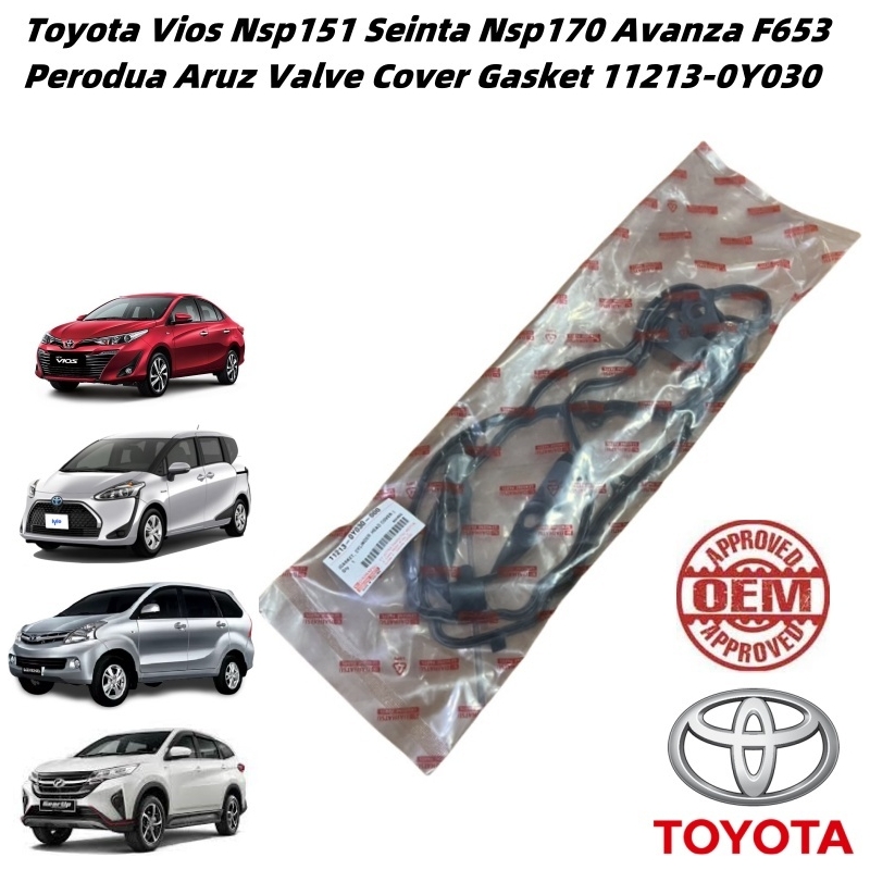 Toyota Vios Nsp151 Seinta Nsp170 Avanza F653 Perodua Aruz Valve Cover Gasket 11213-0Y030