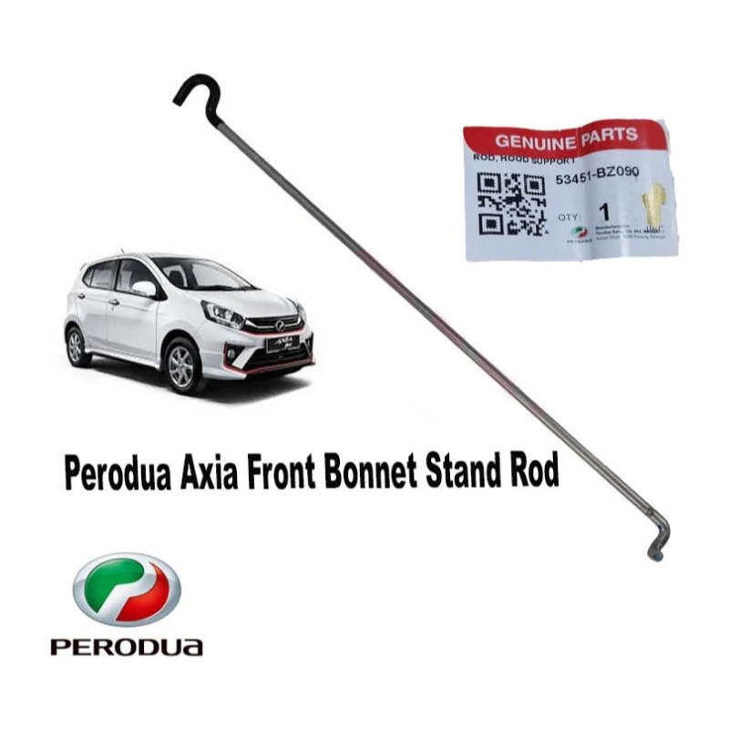 Original Perodua Axia Front Bonnet Stand Rod 53451-BZ090