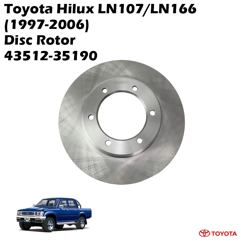 Toyota Hilux LN107/LN166 (1997-2006) Disc Rotor 43512-35190