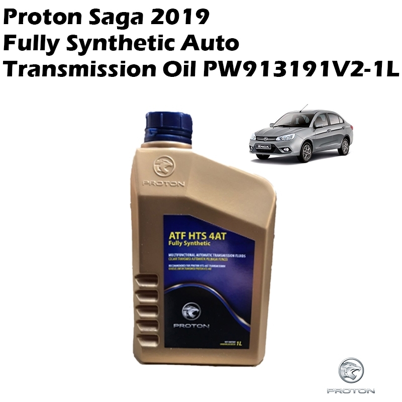 Original Proton Geniune Saga vvt 2019 Fully Synthetic Auto Transmission Oil PW913191V2-1L