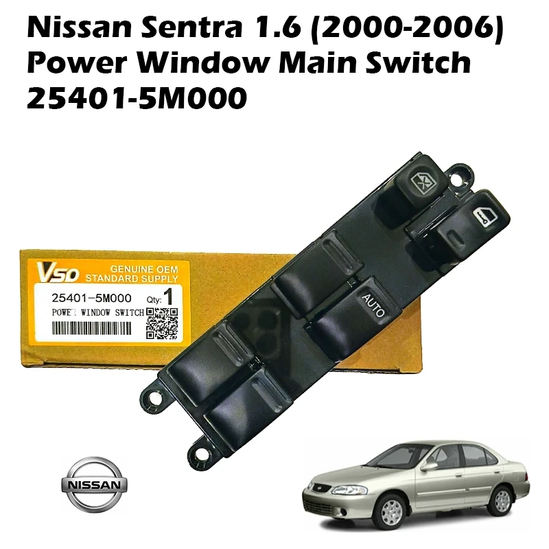 Nissan Sentra 1.6 (2000-2006) Power Window Main Switch 25401-5M000