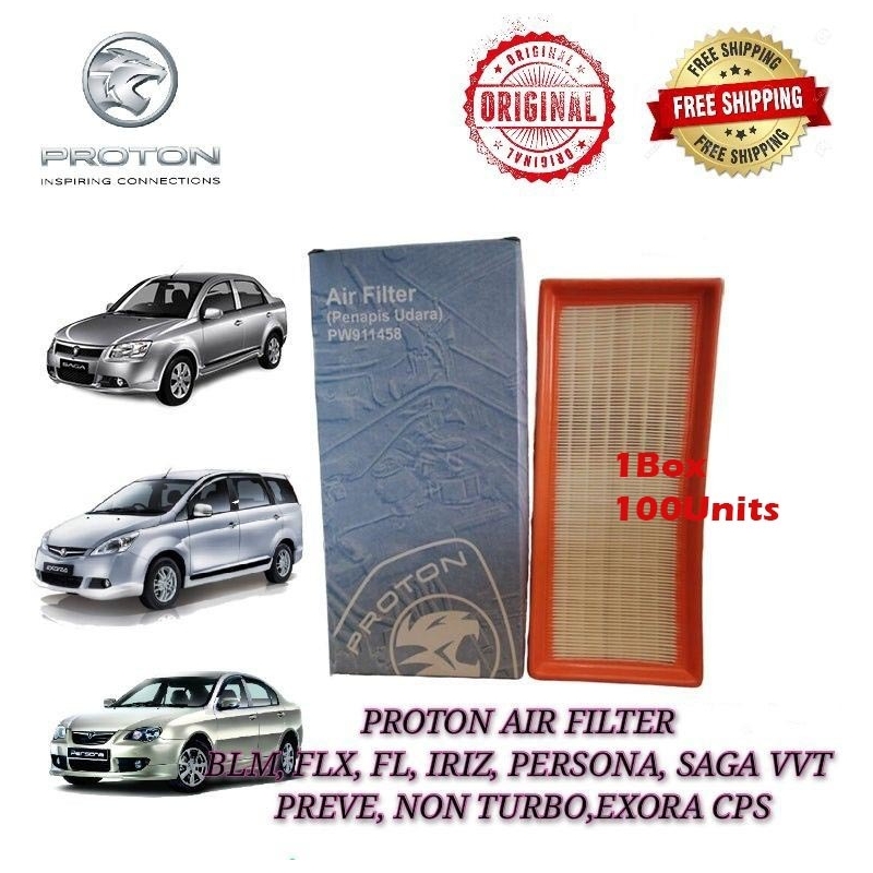 Proton Saga Blm Flx Fl Persona vvt Saga vvt Preve Suprima S  Iriz Engine Air Filter