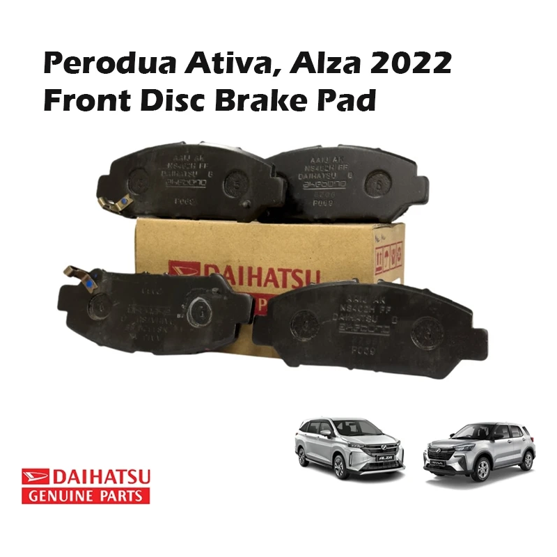 Perodua Ativa, Alza 2022,Toyota Veloz Front Disc Brake Pad (04465-BZ300)
