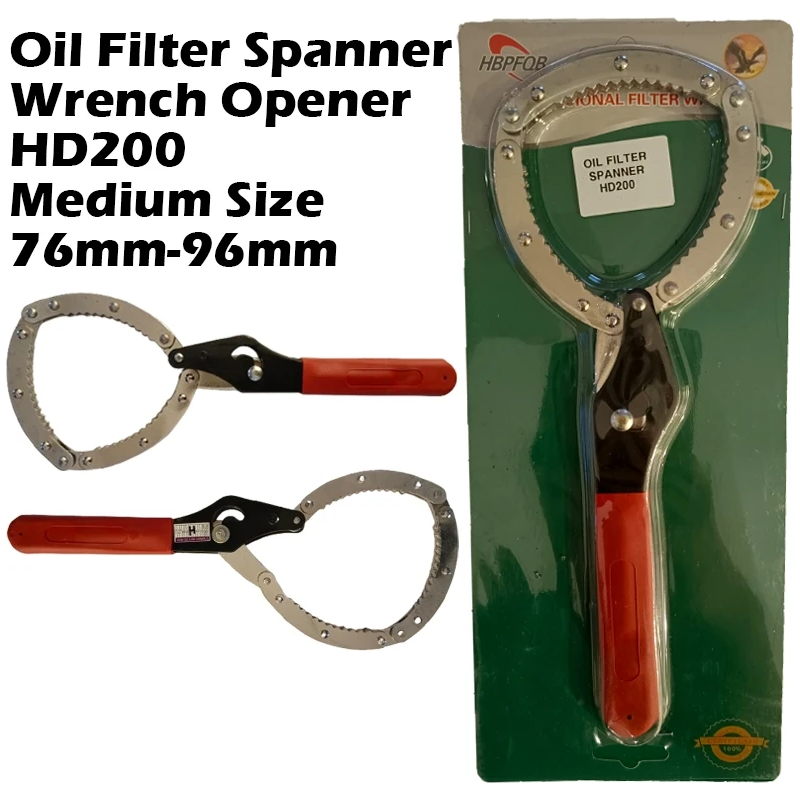 Oil Filter Spanner Wrench Opener HD200 Medium Size 76mm-96mm