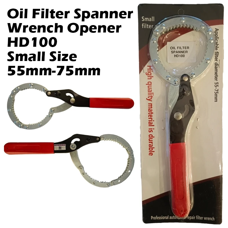 Oil Filter Spanner Wrench Opener HD100 Small Size 55mm-75mm