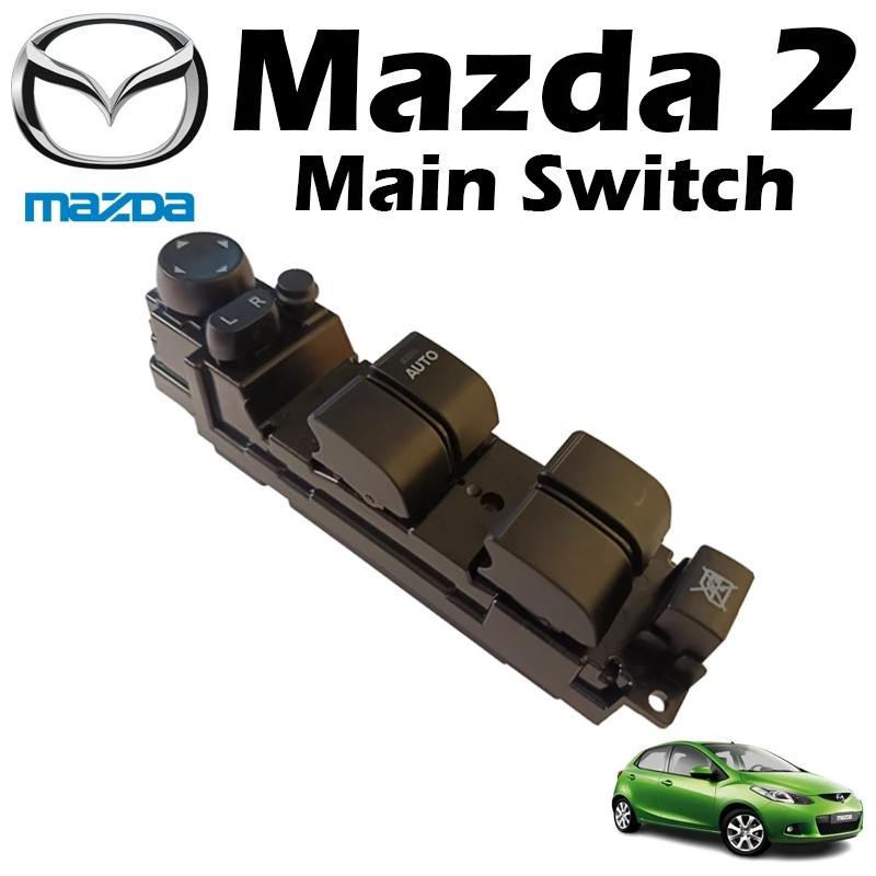D651-66-350a Power Window Switch / Switch Window Main / Master Switch For Mazda 2