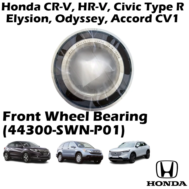 Honda CR-V SWA, HR-V T7A, Odyssey RC1–RC4, Elysion, Civic Type R, Accord CV1 Front Wheel Bearing 44300-SWN-P01