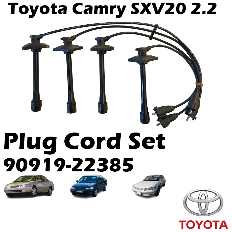 SEIWA Toyota Camry SXV20 2.2 Resistance Plug Cord Set 90919-22385 Ignition Cable Spark Plug Wire