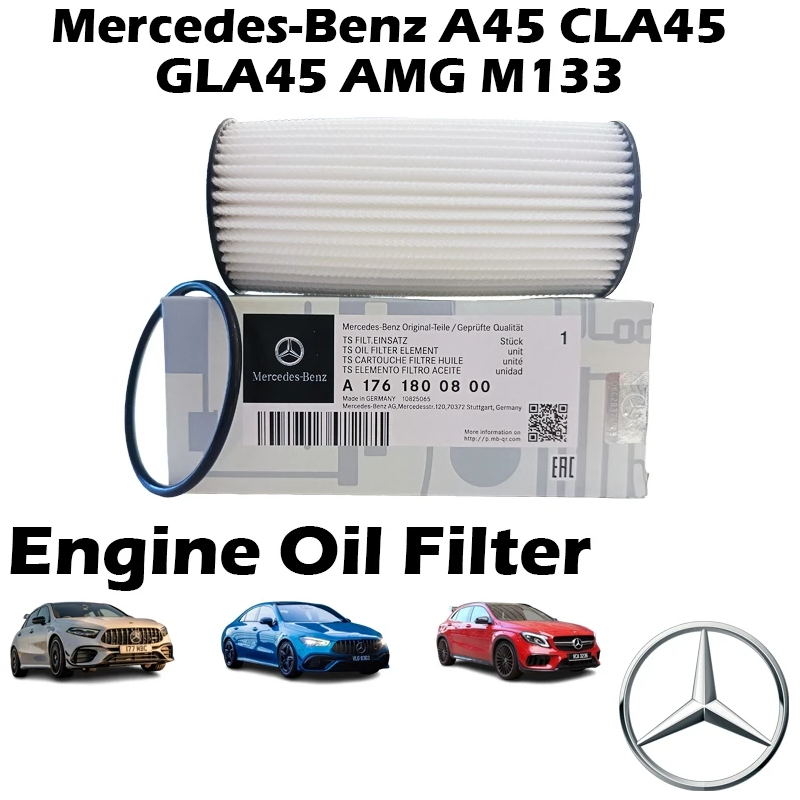 Mercedes-Benz Engine Oil Filter A1761800800 For A45 CLA45 GLA45 AMG M133