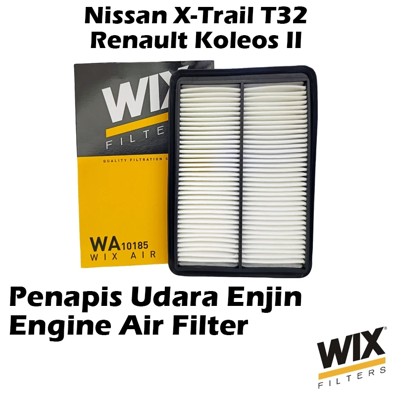 WIX BY MANN And HUMMEL Engine Air Filter WA10185 Nissan X-Trail T32 / Renault Koleos II