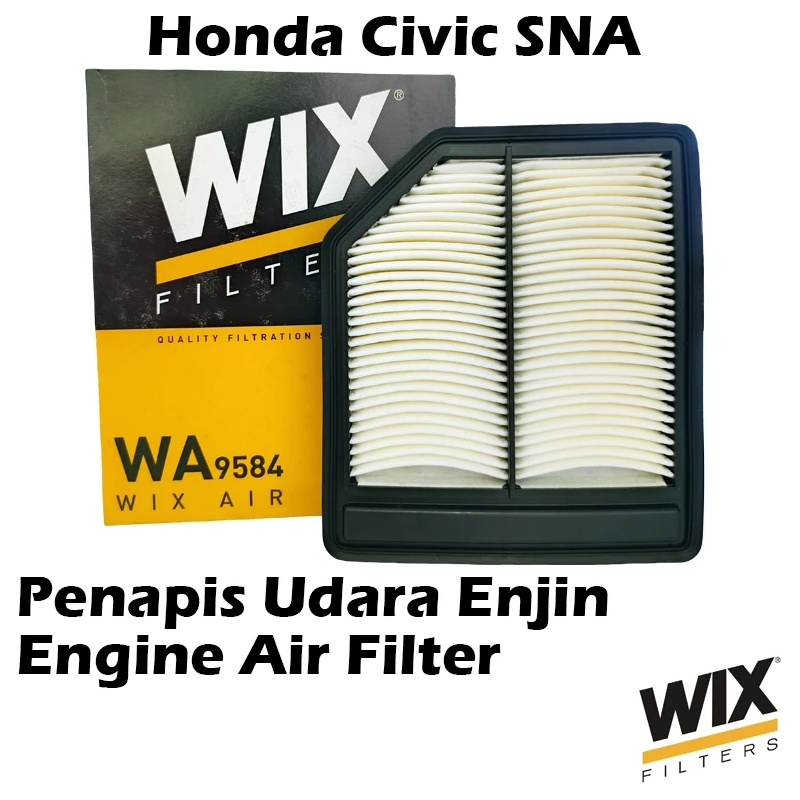 WIX BY MANN And HUMMEL Engine Air Filter WA9584 For Honda Civic SNA