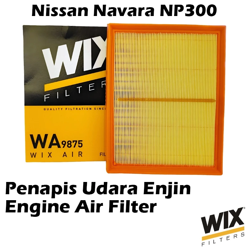 WIX BY MANN And HUMMEL Engine Air Filter WA9875 For Nissan Navara NP300