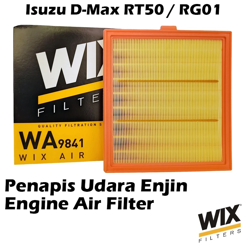 WIX BY MANN And HUMMEL Engine Air Filter WA9841 For Isuzu D-Max RT50 / RG01