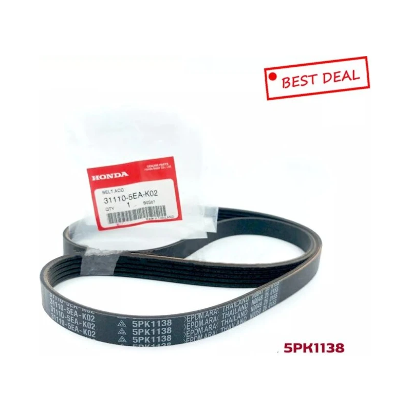 5PK1138 Original Honda City TMO / Jazz GE8 TGO & BRV 2017 > Fan Belt (31110-5EA-K02)