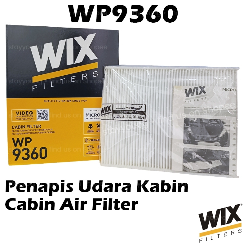 WIX BY MANN And HUMMEL Cabin Air Filter WP9360 For Ford EcoSport / Fiesta MK7