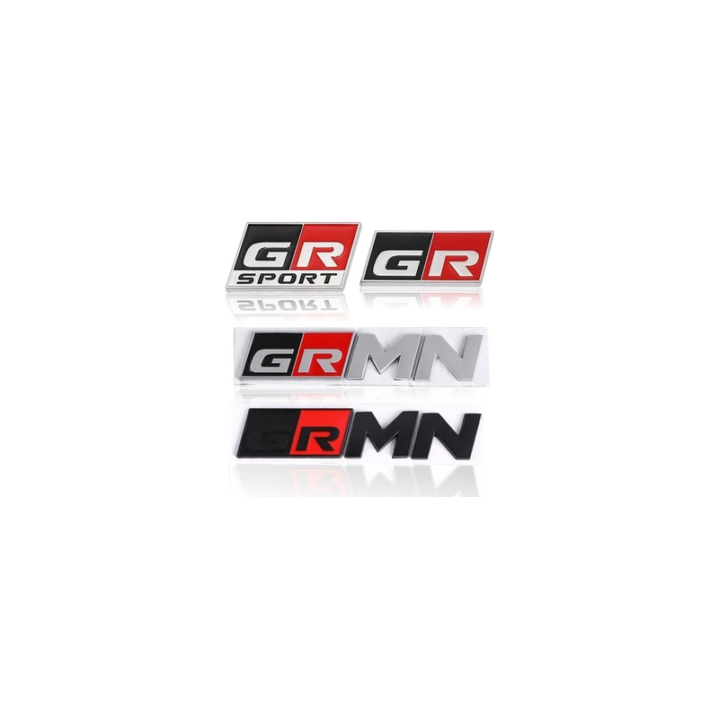 TOYOTA GAZOO RACING GR EMBLEM LOGO WITH TAPE STICKER