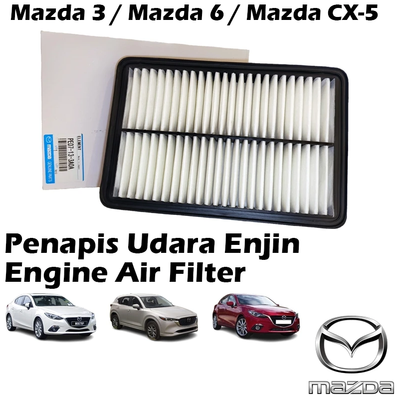 Mazda 3 / Mazda 6 / Mazda CX-5 Engine Air Filter PE07-13-3A0A Penapis Udara Enjin