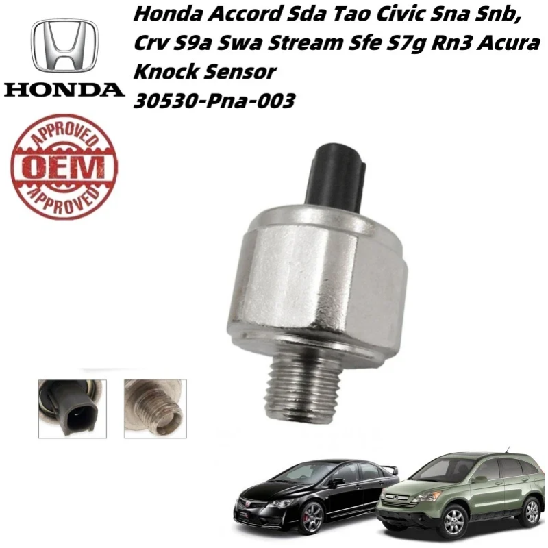 Honda Accord Sda Tao Civic Sna Snb, Crv S9a Swa Stream Sfe S7g Rn3 Acura Knock Sensor 30530-Pna-003