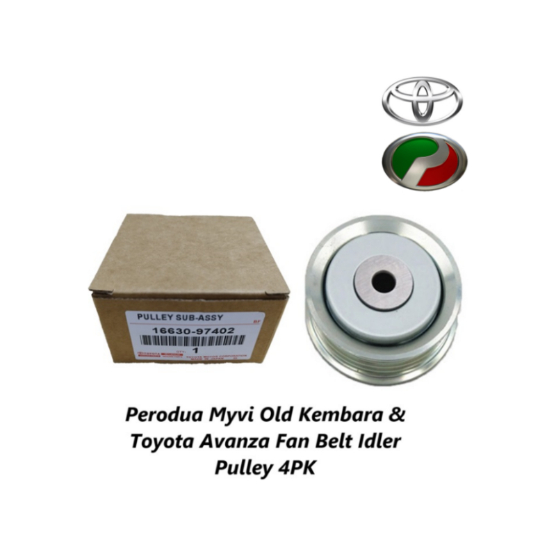 Perodua Myvi Old Kembara & Toyota Avanza Fan Belt Idler Pulley 4PK