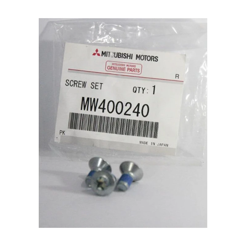 ORIGINAL MITSUBISHI GENIUNE OUTLANDER FRONT DOOR LATCH KIT SCREW SET 3PCS (MW400240)
