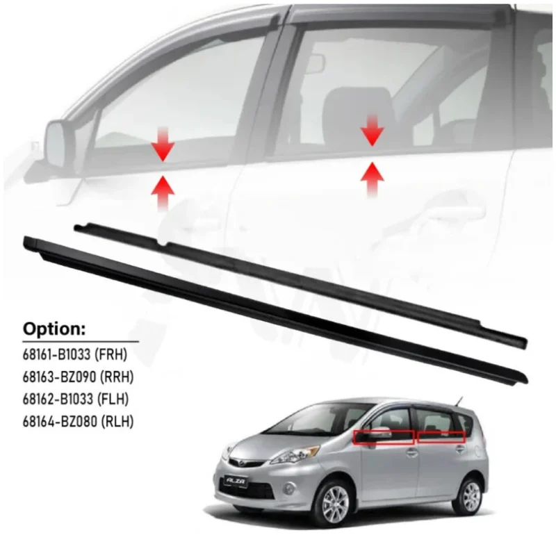 Original Roof Rubber Moulding Perodua Genuine Alza
