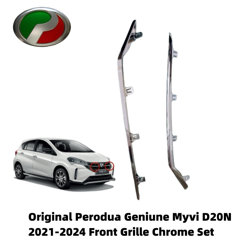 Original Perodua Geniune Myvi 2021-2024 Front Grille Chrome Set