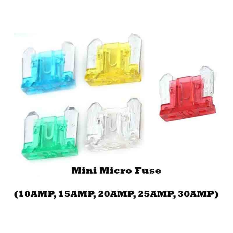 Mini Micro Fuse (10AMP, 15AMP, 20AMP, 25AMP, 30AMP)