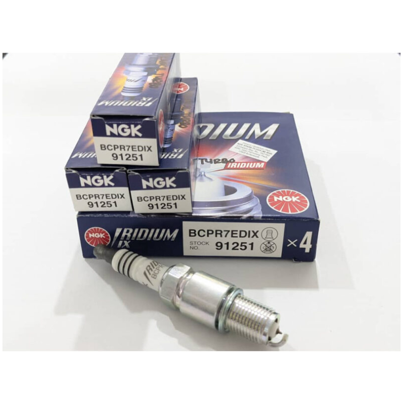 BCPR7EDIX 91251 [4 PCS] NGK GENIUNE PERODUA KANCIL MIRA TURBO L2 IRIDUIM IX SPARK PLUG