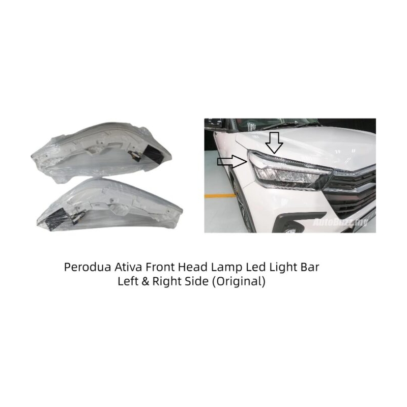 Perodua Ativa Front Head Lamp Led Light Bar Left & Right Side (Original)